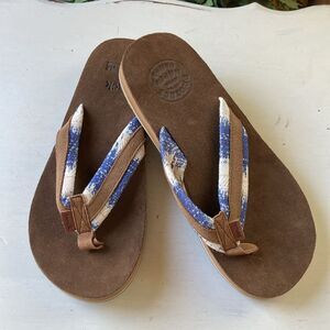 New Sanuk Men’s Surfrider ST Ocean Multi Size 9